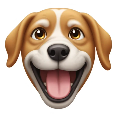 Dog rolling its eyes sticker