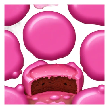 Pink lava cake sticker