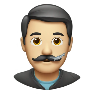 phishing moustache sticker