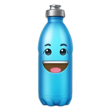 Emoji of a water bottle sticker