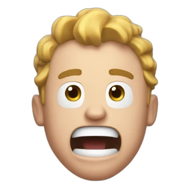 Fall guys screaming sticker