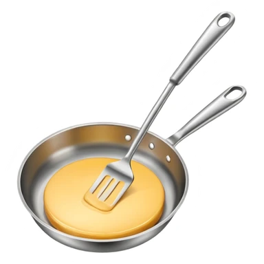 pan and spatula sticker