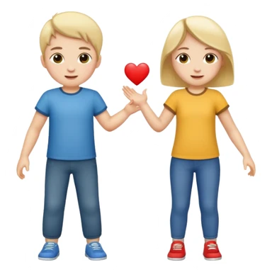 two children full body sticker
