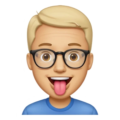 Glasses man🤓👅 sticker