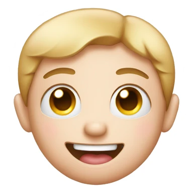 emoji with heart eyes and smile with blush sticker