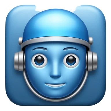 create a realistic emoji showing a logictic ai sticker