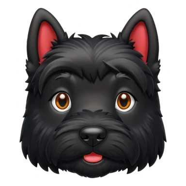 Scottie dog emoji sticker