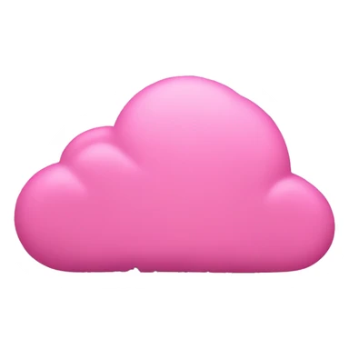 Pink cloud with chains sticker