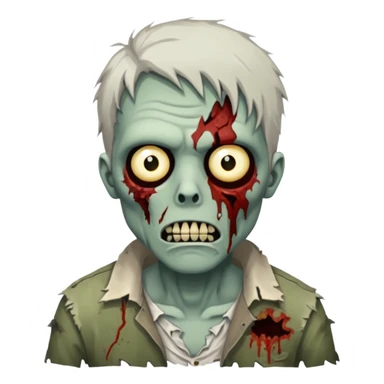 zombie make the background white sticker