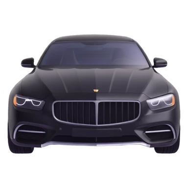 black luxury car with a transparent plastic film partially covering the hood and windshield, elegant and premium look sticker