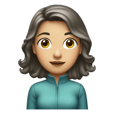 a girl with a snowglobe sticker