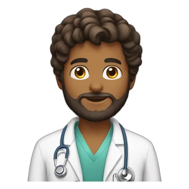 Boy-beard-doctor-with-owl sticker
