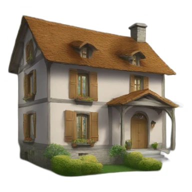 Maison en débris sticker