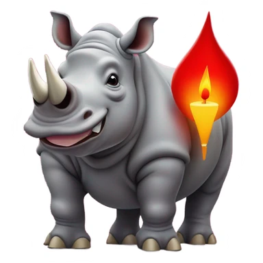 Rhinoman riding crypto red candle sticker