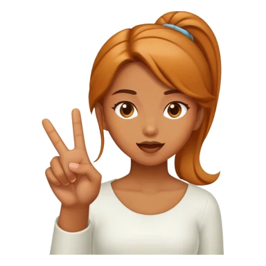 Carmel skin girl flipping somebody off sticker