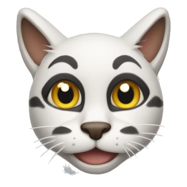 goofy cat sticker