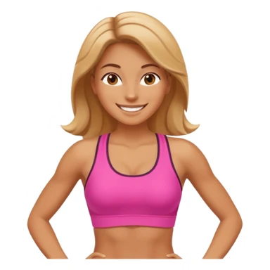 j'ai besoin d'un emoji qui encourage les femme a faire le sport sticker
