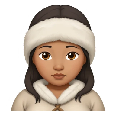 pregnant Inuit woman sticker