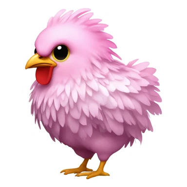 Light pink disco chicken  sticker