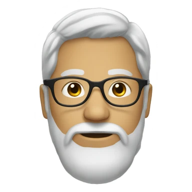  a man with beard and glasses sticker