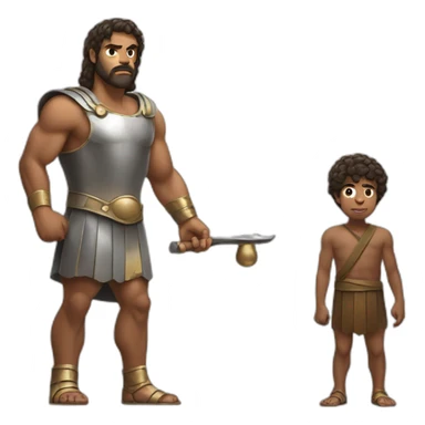 David and goliath sticker