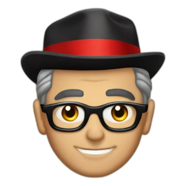 cary grant as james bond wearing red and black sticker