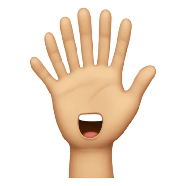 Surprise face with hands  sticker