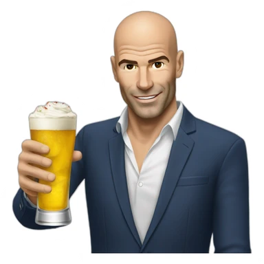 Zidane prend l’apéro sticker