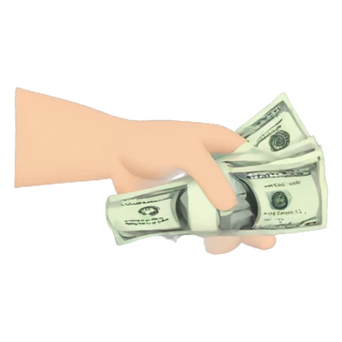 a hand holding money with traffic arbitration written on it sticker