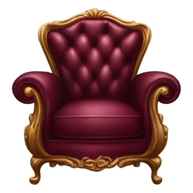 burgundy luxury chair sticker