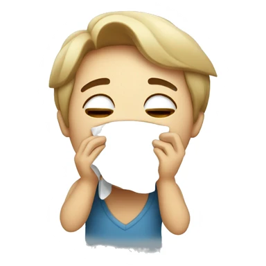 cute person sneezing sticker