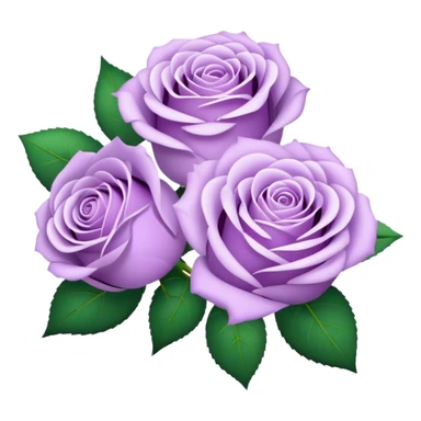 light Purple Rose Bouquet  sticker