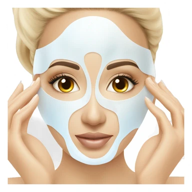 a beauty therapist doing hydrafacial treatment for a patient sticker