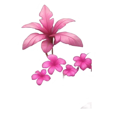 Pink rainforest jungle sticker