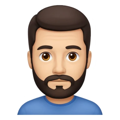 men without winkles with beard sticker