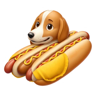 hot dog wrapped in a blanket sticker