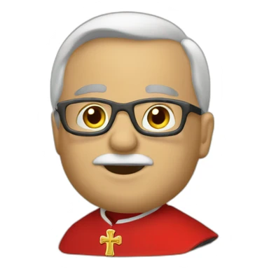 Catholic cardinal in beretta sticker