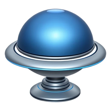 blue spacecraft sticker