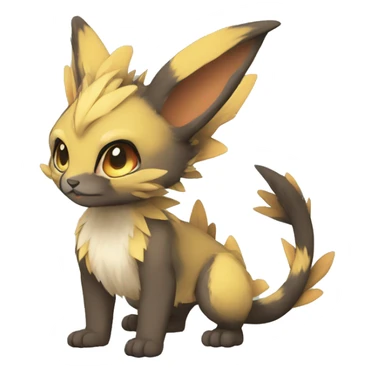 a anthro chibi-style Fakémon-hybrid full body sticker