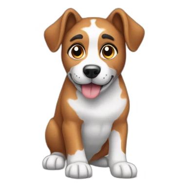 Neutering a dog sticker