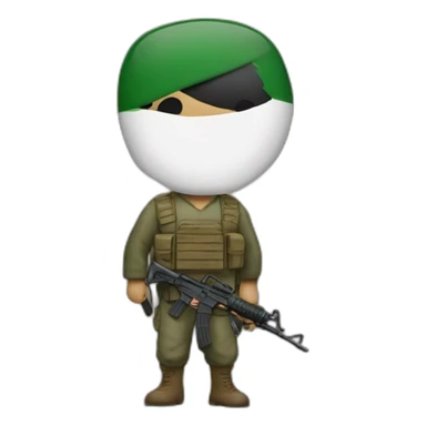 Palestinian resistant   sticker