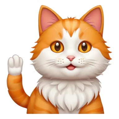 Cat waving excessively  sticker