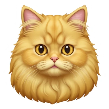 Yellow Persian cat  sticker