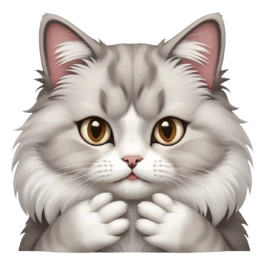 Shushing cat sticker