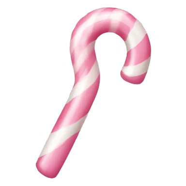 Aesthetic light pink candy cane sticker