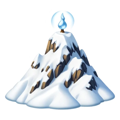 una montana de nieve  sticker