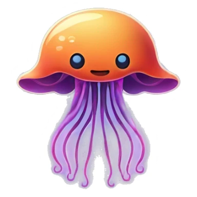 jellyfish and manta ray mix sticker