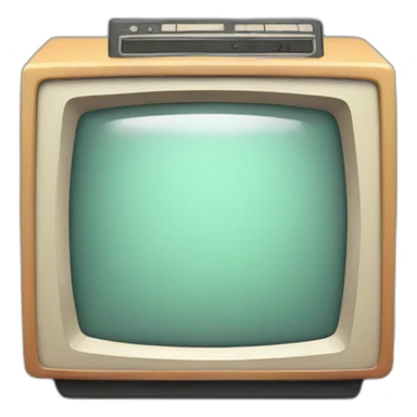 Retro monitor sticker