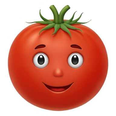Eine Tomate mit Gesicht, armen, Beinen  sticker