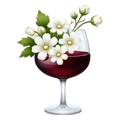 Winwine with Flowers e with Flowers  sticker